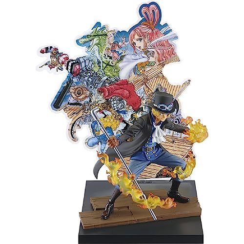 【中古】一番くじ ワンピース WT100記念 尾田栄一郎描き下ろし 大海賊百景 F賞 サボ 大海賊百景 フィギュア 全１種