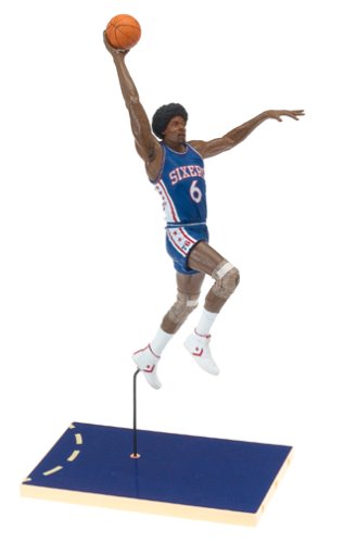 【中古】「非常に良い」Julius Erving 6 Blue Jersey Philadelphia 23mers McFarlane NBA Legends Hardwood Classics Six｜オマツリライフ別館