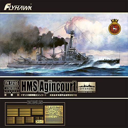 【中古】フライホークモデル 1/700 イギリス海軍 HMS 戦艦 エジンコート 豪華版 プラモデル|オマツリライフ別館