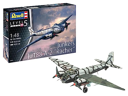 【中古】「非常に良い」ドイツレベル(Revell) 1/48 ドイツ空軍 ユンカース Ju188 A-1 レイヒャー プラモデル 03855