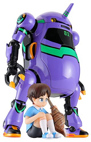 【中古】「ほぼ新品」ハセガワ メカトロウィーゴ エヴァコラボシリーズ Vol.5 しょごうき+碇シンジ 1/20スケール 色分け済みプラモデル SP518