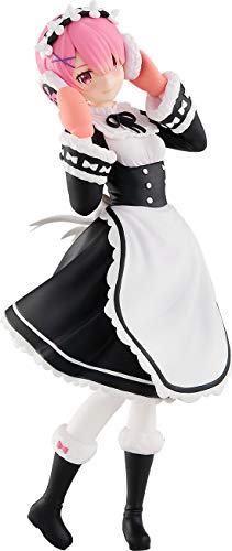 【中古】「ほぼ新品」POP UP PARADE Re ゼロから始める異世界生活 ラム 氷季服Ver. ノンスケール プラスチック製 塗装済み完成品フィギュア 再販分