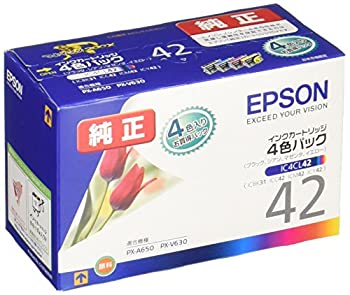 【中古】「未使用品」EPSON 純正インクカートリッジ 4色一体セット [IC4CL42]｜オマツリライフ別館