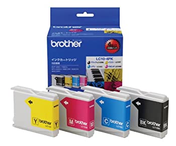 【中古】「未使用品」brother純正インクカートリッジ4色パック LC10-4PK 対応型番:MFC-5860CN、MFC-880CDN/CDWN、MFC-870CDN/CDWN 他｜オマツリライフ別館