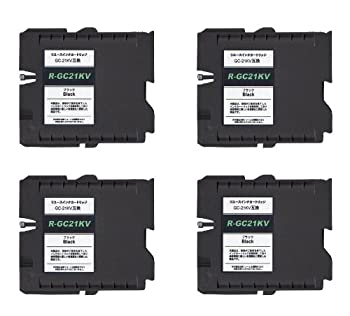 交換無料 中古 日本製 リコー用リサイクルインクカートリッジ ｇｃ21ｋｖ 4本セット コンビニ専用 ブラック 純正ｃｔ再利用 新品 Www Facisaune Edu Py