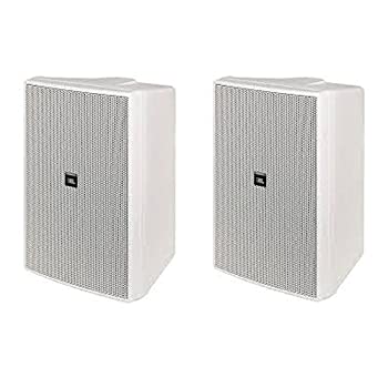 【中古】「未当て嵌める品」JBL Control 25AV-WH/有りの実 2-Way フルレンジ・スピーカーシステム 壁滑りだし金具付