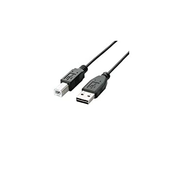 【中古】「未使用品」エレコム USBケーブル B USB2.0 (USB A オス to USB B オス) リバーシブルコネクタ 2m ブラック U2C-DB20BK
