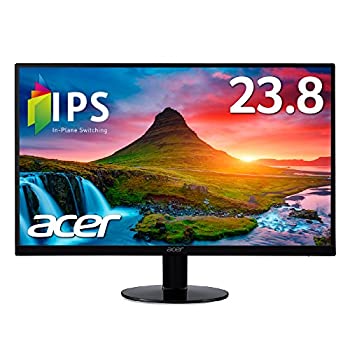 【中古】「非常に良い」Acer モニター ディスプレイ AlphaLine 23.8インチ SA240YAbmi フルHD IPS フレームレス HDMI D-Sub スピーカー内蔵 ブルーライト軽減 薄型