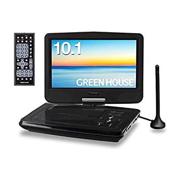 【中古】「非常に良い」グリーンハウス 10型ワイド ポータブルDVDプレーヤー TVチューナーモデル GH-PDV10MT-BK
