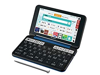 【中古】シャープ カラー電子辞書 Brain 大学生・ビジネスモデル ネイビー系 2019年春モデル PW-SB6-K|オマツリライフ別館