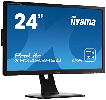 【中古】「非常に良い」iiyama AMVA+パネル搭載 WLEDバックライト24型ワイド液晶ディスプレイ XB2483HSU-B1|オマツリライフ別館
