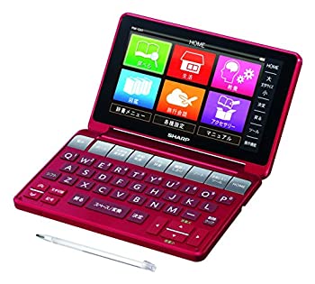 【中古】シャープ カラー電子辞書(音声対応/タイプライターキー配列)レッド