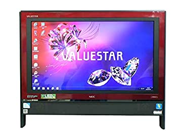【中古】NEC デスクトップパソコン パソコン VN370/F レッド デスクトップ 一体型 本体 Windows7 Celeron DVD 地デジ 4GB/1TB｜オマツリライフ別館