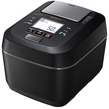 (非常に良い)日立 圧力スチームIHジャー炊飯器(5.5合炊き) フロストブラックHITACHI 圧力スチーム ふっくら御膳 RZ-W100CM-K