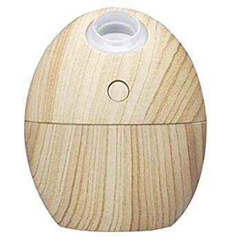【中古】「ほぼ新品」グリーンハウス USB加湿器 たまご形 自然的白木 GH-UMSEN-NW