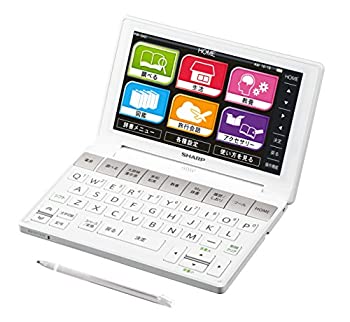 【中古】シャープ カラー電子辞書Brain 生活総合モデル ホワイト系 PW-SA2-W|オマツリライフ別館