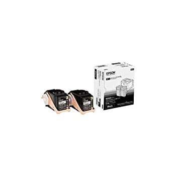 【中古】「未当て嵌める品」エプソン 周囲の状況推しすすめるトナー 黒いこと2本(M大きさ/4100ペイジ×2)