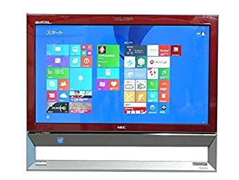 【中古】「非常に良い」NEC デスクトップパソコン パソコン VS370/R レッド デスクトップ 一体型 本体 Windows8.1 Celeron DVD 地デジ/BS/CS 4GB/1TB