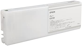 【中古】「未当て嵌める品」セイコーエプソン インキ薬莢 薄墨色 700ml (PX-H10000/H8000用) ICGY58