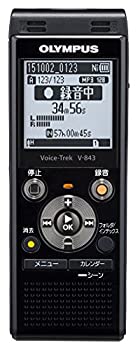 【中古】「ほぼ新品」OLYMPUS ICレコーダー VoiceTrek 8GB MicroSD対応 V-843 ピアノブラック V-843 BLK