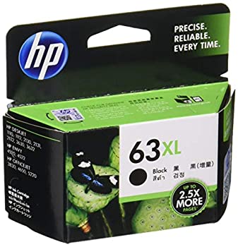 【中古】「未当て嵌める品」HP 63XL インキ薬莢 黒(引き揚げ)