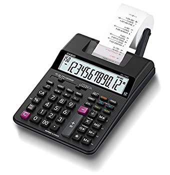 【中古】「人並み外れたに好いたらしい」カシオ 印刷機計算器 事務机手合い 12桁 HR-170RC-BK