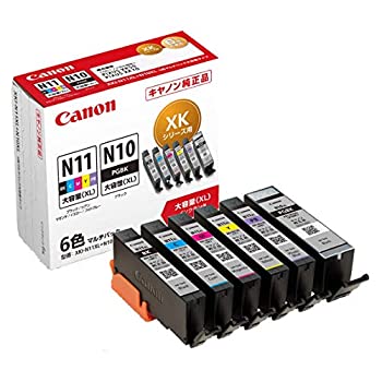 【中古】「人並み外れたに好いたらしい」Canon 文句無し インキ薬莢 XKI-N11XL(BK/C/M/Y/PB)+N10XL 6色マルチ容器に並べる 大電気容量手合い XKI-N11XL+N10XL/6MP パソコン・周辺機器-プリンター・FAX用インク