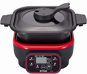 【中古】「未使用品」タイガー マイコンテーブルクッカー トマトレッド CQC-A070-RT