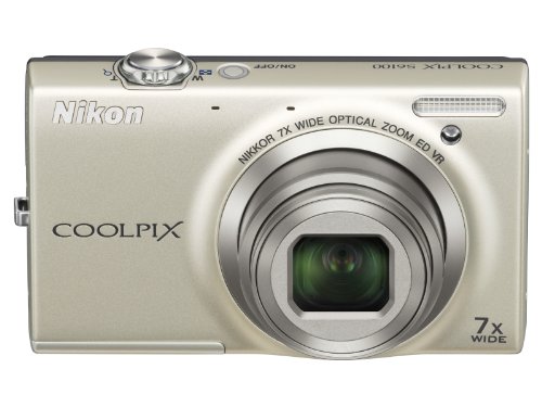 【中古】NikonデジタルカメラCOOLPIX S6100 グロスピンク S6100PK