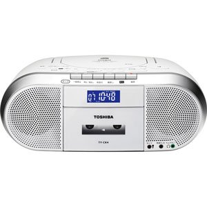 【中古】「非常に良い」TOSHIBA CDラジオカセットレコーダー CUTEBEAT TY-CK4(S)