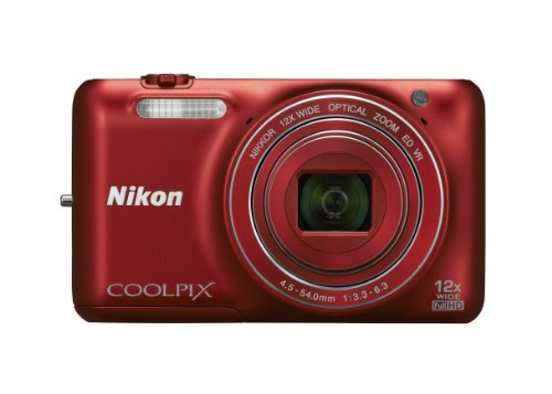 【中古】Nikon クールピクス S6600RD ラズベリー赤いこと