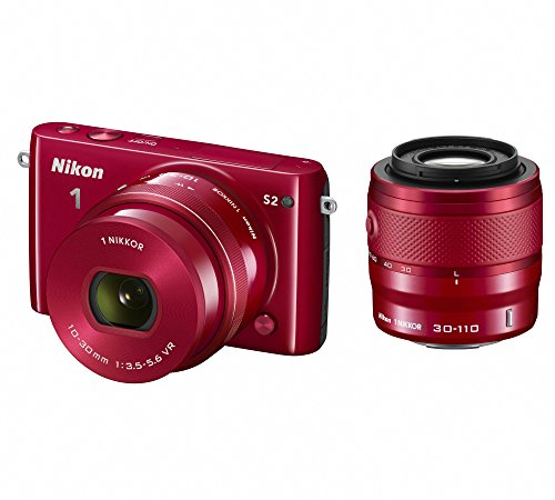 【中古】「非常に良い」Nikon ミラーレス一眼 Nikon1 S2 ダブルズームキット レッドS2WZRD 166,520円