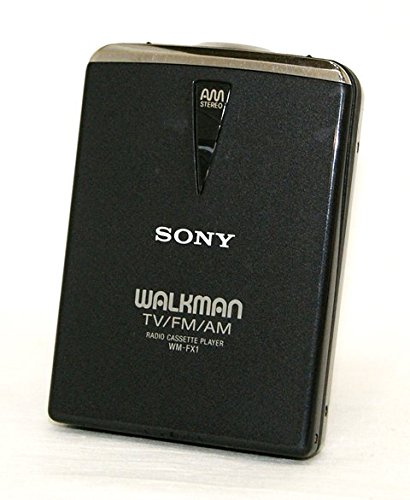 【中古】「非常に良い」SONY ソニー　WM-FX1-B ブラック　チューナー付カセットウォークマン　Dolby NR装備　再生専用機（ポータブルカセットプレーヤー）｜オマツリライフ別館