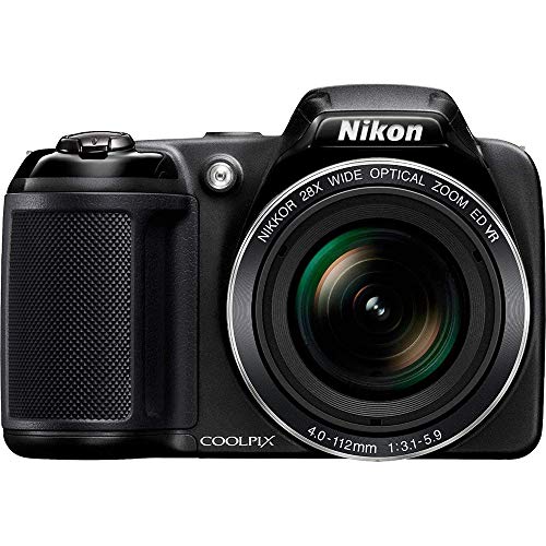 【中古】ニコン Coolpix L340 20.2 MP デジタル写真器 28倍光学望遠レンズ 3.0in液晶見せびらかす (黒いこと)