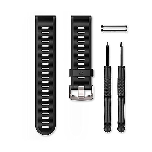【中古】「未使用品」Garmin フォアランナ&minus;935用付け替えベルト シリコーン製 ブラック 010-11251-0Q｜オマツリライフ別館