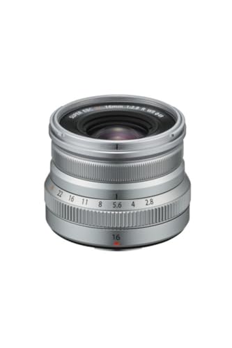 【中古】富士フイルム(FUJIFILM) X 交換レンズ フジノン 単焦点 広角 コンパクト 16mm F2.8 防塵防滴耐低温 絞りリング シルバー F XF16MMF2.8 R WR S｜オマツリライフ別館