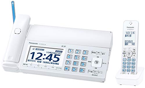 【中古】「非常に良い」パナソニック おたっくす デジタルコードレスFAX 子機1台付き 迷惑電話対策機能搭載 ホワイト KX-PD725DL-W