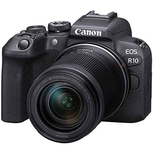 【中古】「未当て嵌める品」Canon キヤノン 銀鏡受け答え一眼 ビデオログカメラ EOS R10 RF-S18-150粍 F3.5-6.3 is STM水晶体一揃いの道具 24.2MP 4K画像 DIGIC X Image Processor