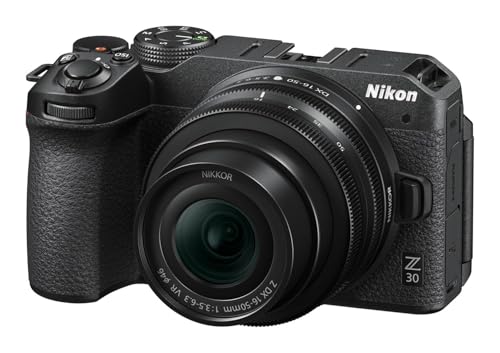 【中古】「ほぼ新品」Nikon ニコン 鏡鑑受け答え一眼 Z30 16-50 VR 水晶体一揃いの道具 Zマウント APS-C 映像 Vlog 手振れ手を加える黒いこと