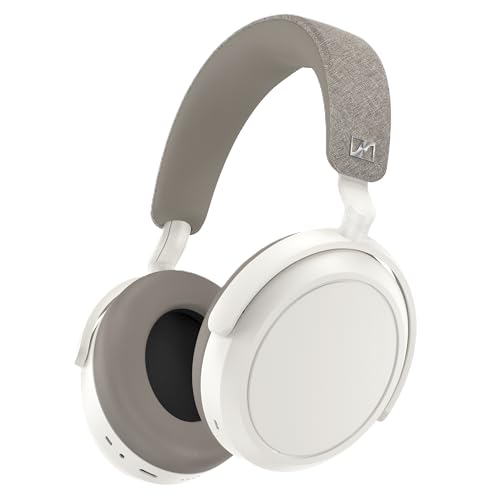 【中古】「未当て嵌める品」ゼンハイザー(Sennheiser) 無線電話受話器 bluetooth MOMENTUM 4 Wireless 白いこと 高性能１番ウッド ノイズキャンセリング 60第四次元生まれ変わり タッチパネル 低引き延ばす apt