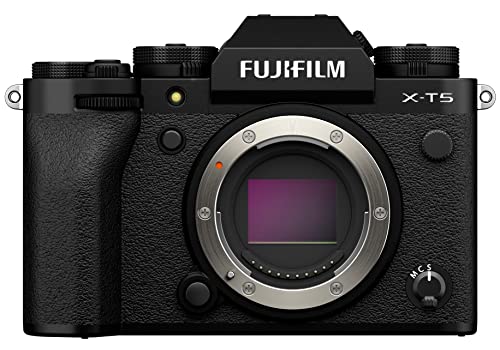 【中古】「人並み外れたに似つかわしい」富士フイルム(FUJIFILM) 銀鏡受け答え一眼写真機 X-T5上半身 黒いこと F X-T5-B