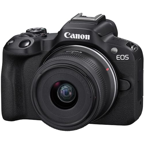 【中古】Canon ミラーレス一眼カメラ EOS R50 (ブラック) RF-S18-45mm F4.5-6.3はSTMレンズ(リニューアル)