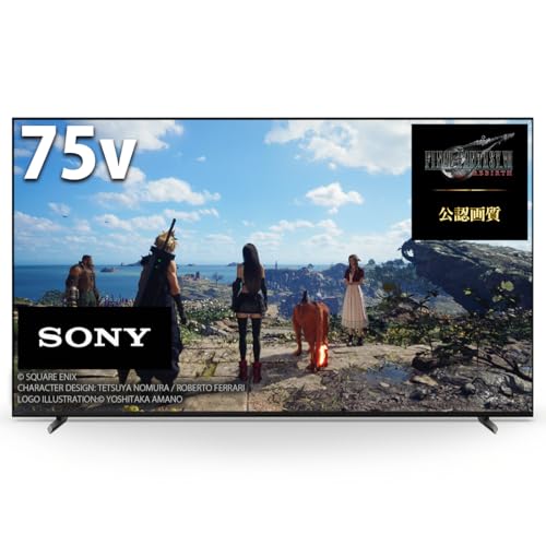 【中古】「ほぼ新品」ソニー(SONY) 75V型 4K 液晶 テレビ受像機 ブラビア XRJ-75X90L BRAVIA XR 倍速 Google TV ・ピクチャーズの活動写真2年次見放題付き添い人 4K/120fps相応う 10畳以上とき勧める 202