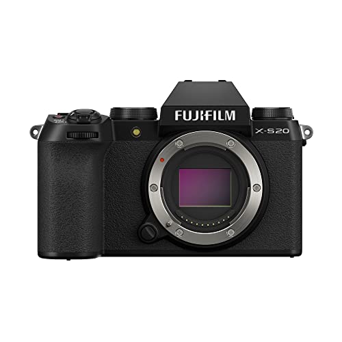 【中古】「人並み外れたに似つかわしい」富士フイルム(FUJIFILM) 銀鏡レスデジタルカメラ X-S20 上半身 上半身内手ブレ手を加える Vlog 流行り物積み上げる 過ぎ来し方機の2倍以上の映画化能力のある枚数(800枚) AUTO被写体検