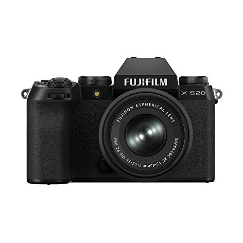 【中古】「未使用品」富士フイルム(FUJIFILM) ミラーレスデジタルカメラ X-S20 レンズキット(XC15-45) ボディ内手ブレ補正 Vlog モード搭載 従来機の2倍以上の撮影可能枚数(800枚) AUTO被写体検出 大