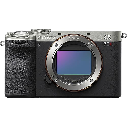 【中古】「ほぼ新品」SONY(ソニー) フルサイズ 鏡鑑受け答え一眼写真機 α7CR 上半身(水晶体なし) しろがね色 ILCE-7CR S