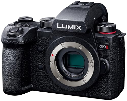 【中古】「未当て嵌める品」パナソニック(Panasonic) 鏡鑑受け答え一眼写真機 ルミックス 像面位相数学差AF積み上げる 高速道路連写動作 手ブレ手を加える強化因子 上半身 黒いこと DC-G9M2