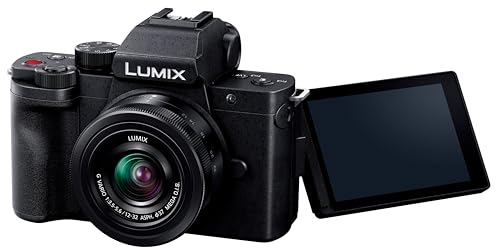 【中古】「ほぼ新品」パナソニック 小型・軽さ鏡鑑受け答え一眼写真機 ルミックス 標準尺度望遠レンズ一揃いの道具 黒いこと DC-G100DK-K