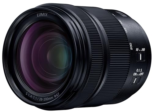 【中古】「ほぼ新品」パナソニック(Panasonic) 高倍率望遠レンズ フルサイズミラーレス一眼 Lマウント取り合わせ用 ルミックス 小型・軽さ LUMIX S 28-200粍 F4-7.1 黒いこと S-R28200