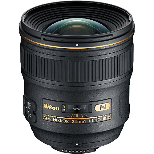【中古】「非常に良い」Nikon 24mm f/1.4G ED AF-S RF SWM Prime Wide-Angle Nikkor Lens for Nikon Digital SLR Cameras